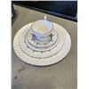 Image 2 : SETTING FOR 6 OF SILVER REGENCY BONE CHINA