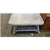 Image 1 : WICKER COFFEE TABLE