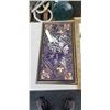 Image 2 : 3 DECORATIVE PICTURES, ONE IS SILK