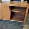Image 2 : MEDIA CABINET WITH LOCKABLE SLIDING DOOR, NO KEY