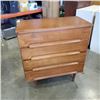 Image 1 : MID CENTURY WALNUT 4 DRAWER HIGHBOY DRESSER