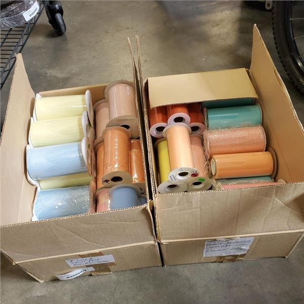 2 NEW CASES OF TULLE CRAFT FABRIC ROLLS