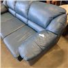 Image 2 : MARINE BLUE PALLISER LEATHER COUCH