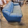 Image 3 : MARINE BLUE PALLISER LEATHER COUCH