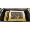 Image 2 : WOODEN CRATE WITH ASSORTED PRINTS AND PICTURES