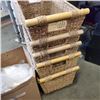 Image 2 : ASSORTED ANTIQUE CHINA AND SET OF 5 BASKETS