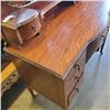Image 2 : MID CENTURY CHERRYWOOD 8 DRAWER VANITY WITH MIRROR