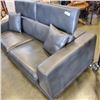 Image 2 : LAZY BOY GREY LEATHER COUCH