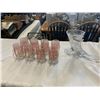 Image 1 : CRYSTAL CORNACOPIA, VINTAGE CUP SET WITH CARRIER