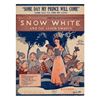 Image 1 : Snow White "Someday My Prince Will Come" Sheet Music.