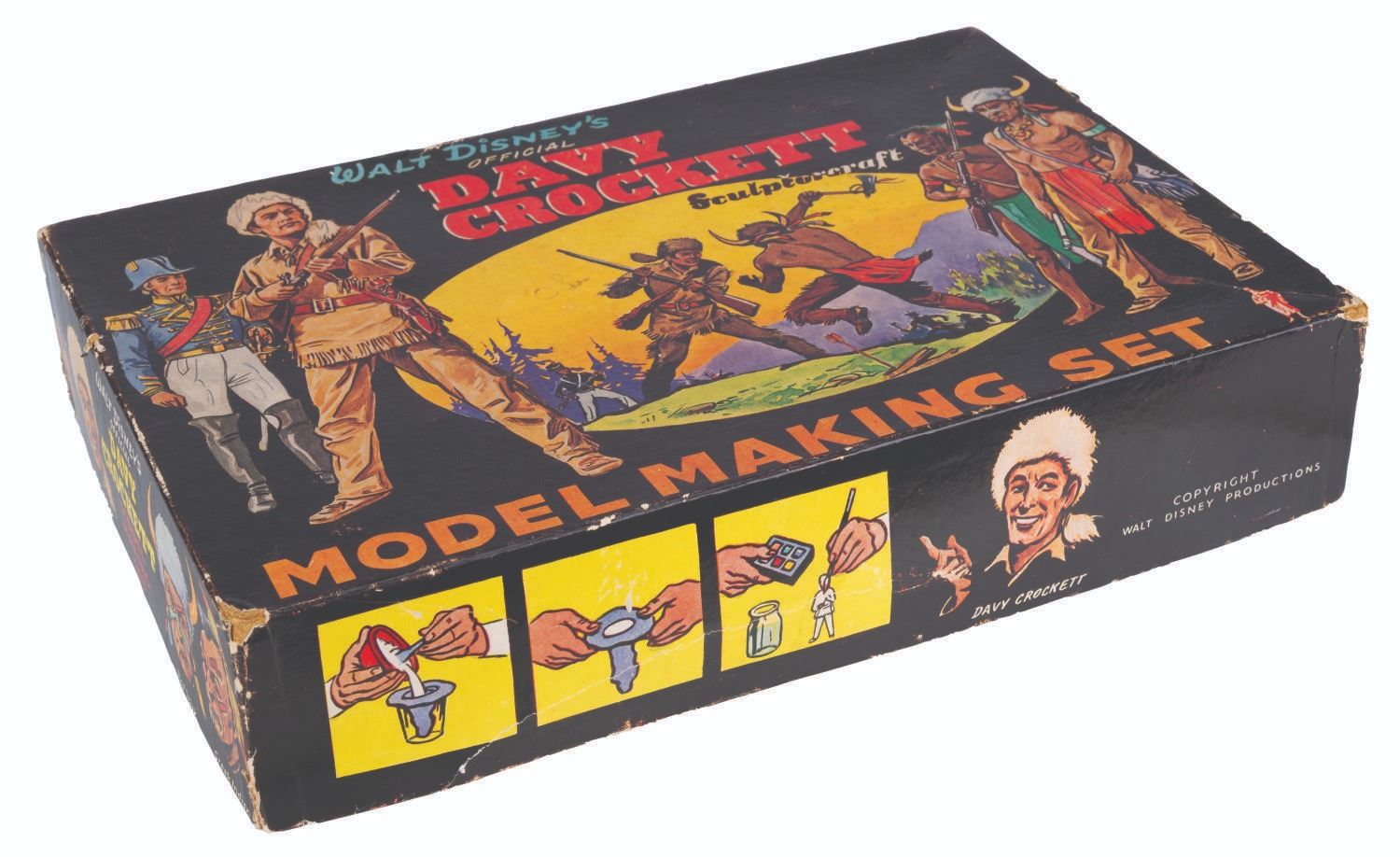 A Walt Disney's Davy Crockett Model Making Set. - Van Eaton Galleries