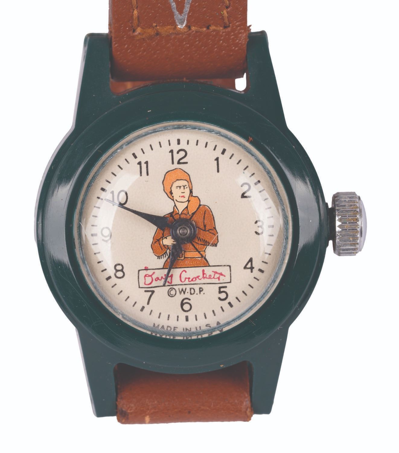 Discjocket Watch A Walt Disney’s Davy Crockett Wrist Watch. - Van Eaton Galleries