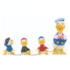 Image 2 : A Donald Duck and Nephews Ceramic Figure Set.