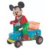 Image 2 : A 1960s Mickey Mouse on Handcar Toy by MARX.