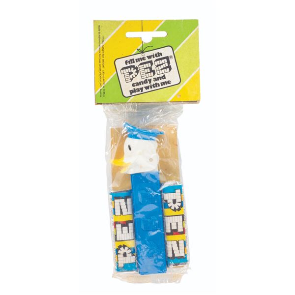 A Rare 1960s No-Feet Donald Duck Pez Dispenser.