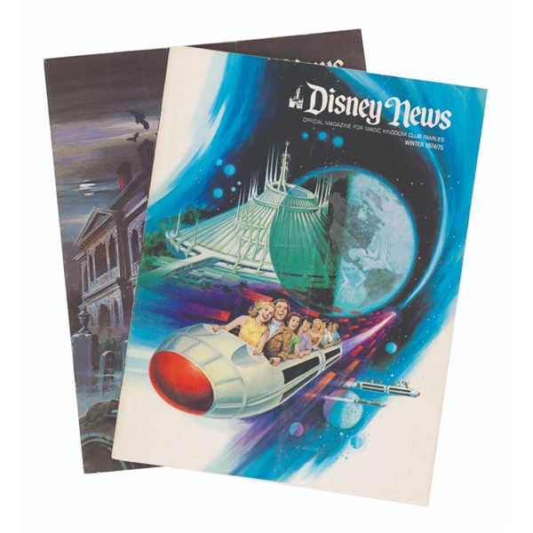 A Pair of 1974 Disney News Magazines.