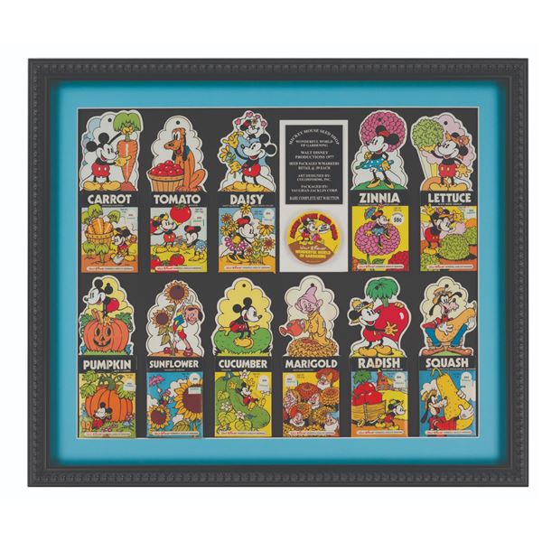A Mickey Mouse Seed Shop Pack Set & Button.