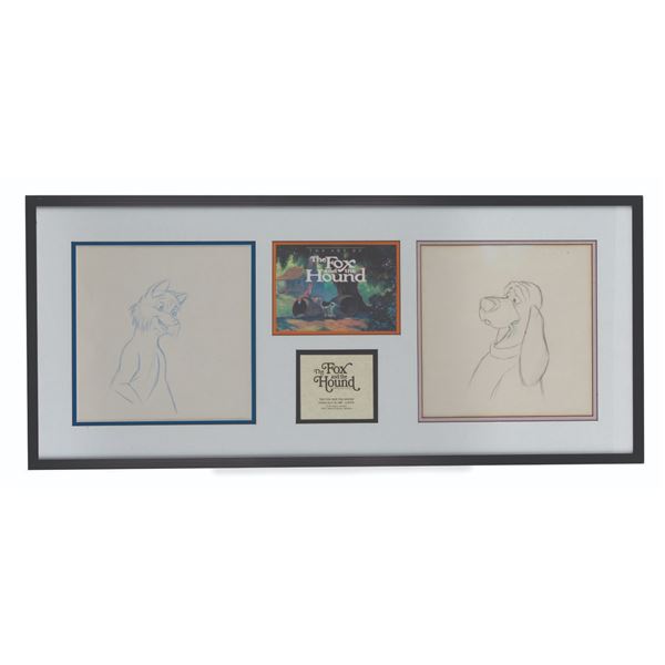 A Pair of "The Fox and the Hound" Production Drawings.