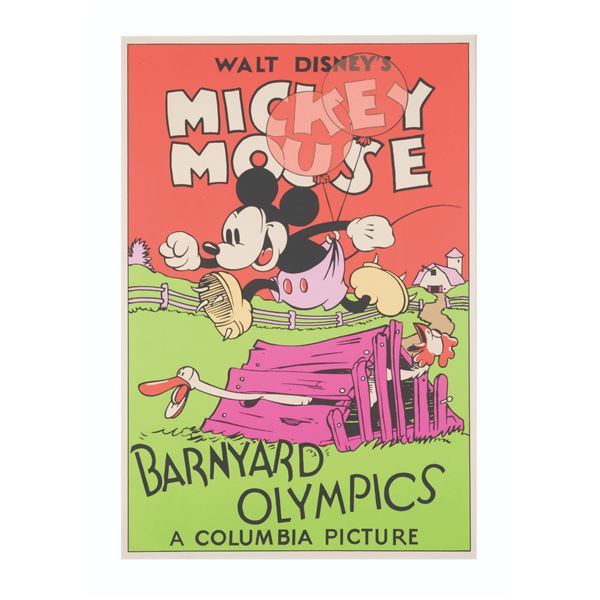 A Mickey Mouse "Barnyard Olympics" Serigraph.