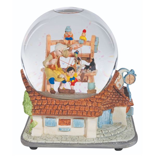 A Pinocchio Snow Globe.