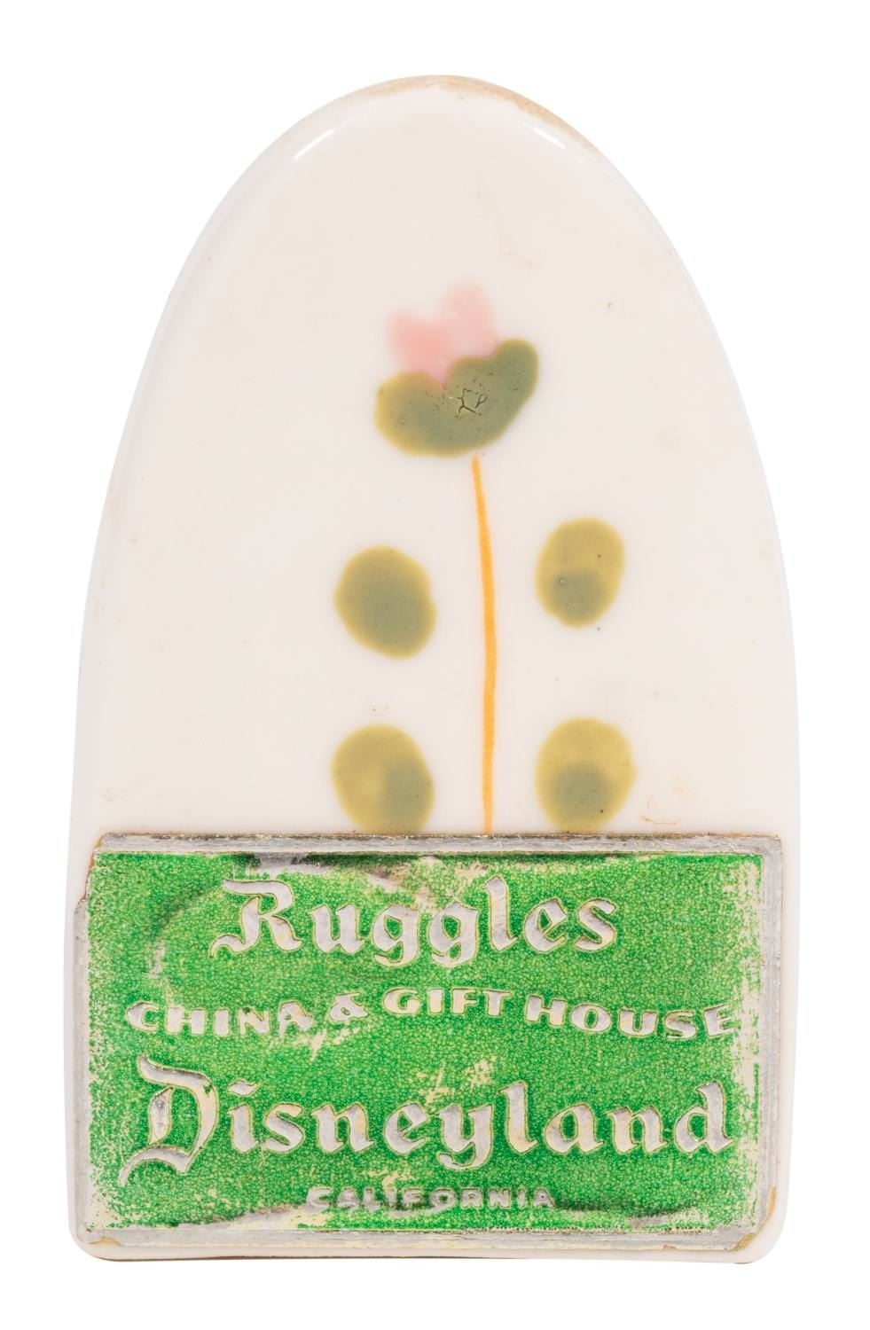 Van Der Ruggles A Disneyland Ruggles Iron-Shaped Toothpick Holder. - Van Eaton Galleries