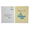 Image 1 : A Disneyland Hotel Letter and Laminated Welcome Flier.