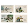 Image 2 : A Set of Pirates of the Caribbean Postcards.