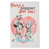 Image 1 : A "101 Dalmatians" Art Corner Souvenir Postcard.