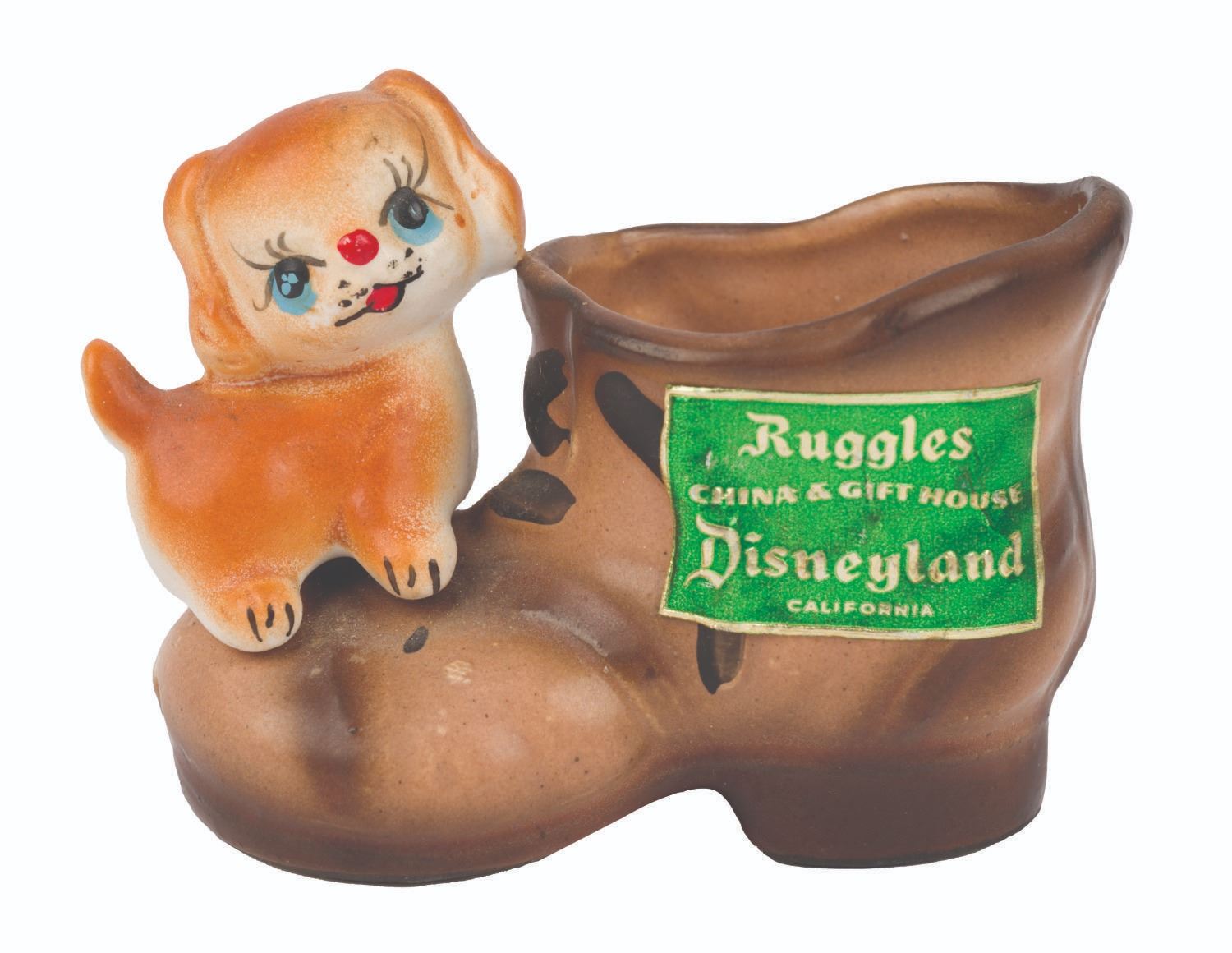 A Disneyland Ruggles China Dog Penholder. - Van Eaton Galleries