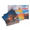 Image 1 : A Collection of Early Disneyland Postcards and a Bag.