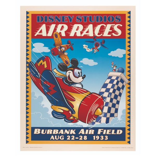 A Disney Studios Air Races Poster.
