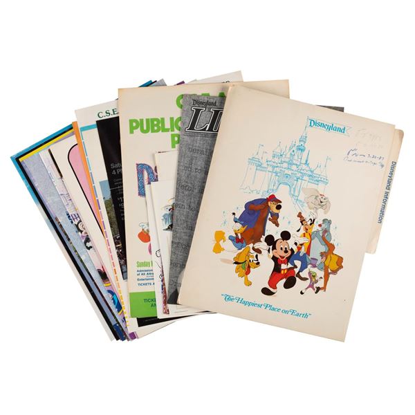 A Collection of Disneyland Special Event Ephemera.