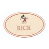 Image 1 : A 1980s Disneyland Cast Member "Rick" Name Tag.
