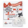 Image 1 : A"Happy Birthday Mickey" Sweepstakes Display.