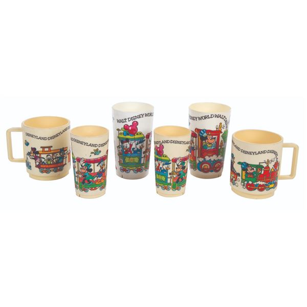 A Collection of Walt Disney World Deka Cups.