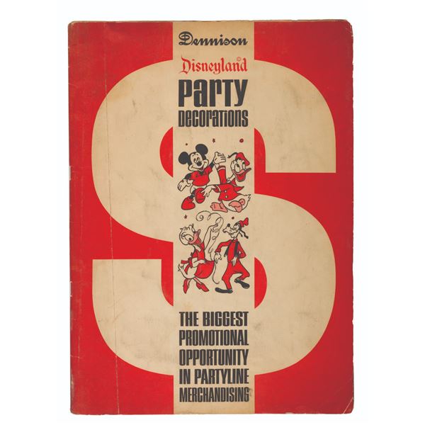 A Disneyland Party Decorations Promotional Book.