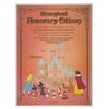 Image 1 : A Disneyland Honorary Citizen Certificate.