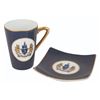 Image 1 : A Disneyland Coat of Arms Espresso Cup and Saucer.