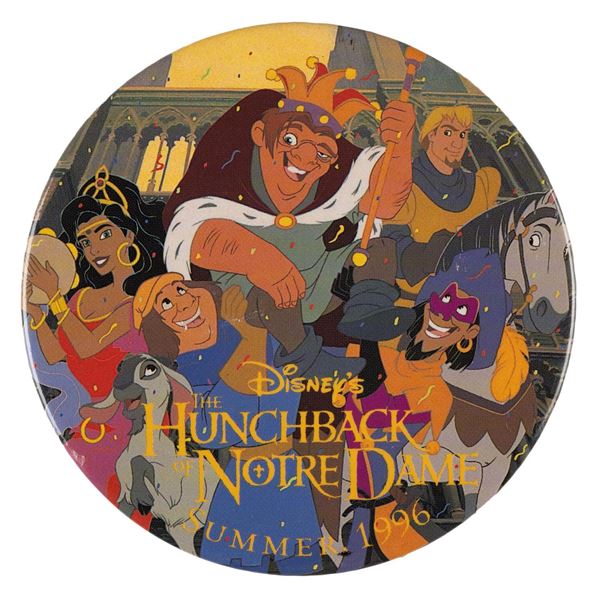 "The Hunchback of Notre Dame" Pinback Button.