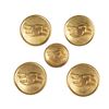 Image 1 : Five Disney Cruise Line Cast Member Buttons.