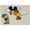 Image 2 : A Mickey Mouse and Jiminy Cricket Cel Setup.