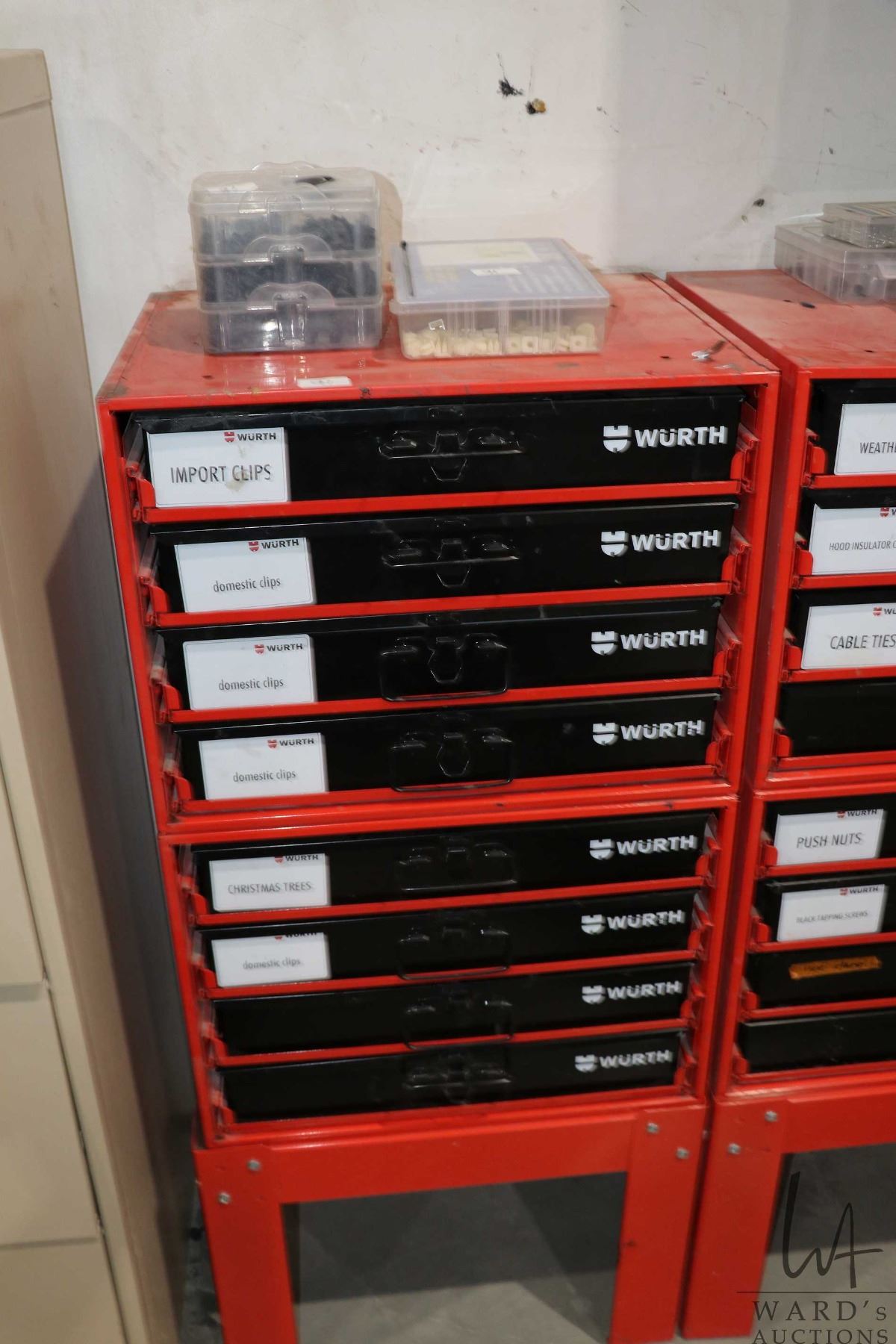 Wurth Drawer Module Eight drawer, floor standing WURTH hardware cabinet with small ...
