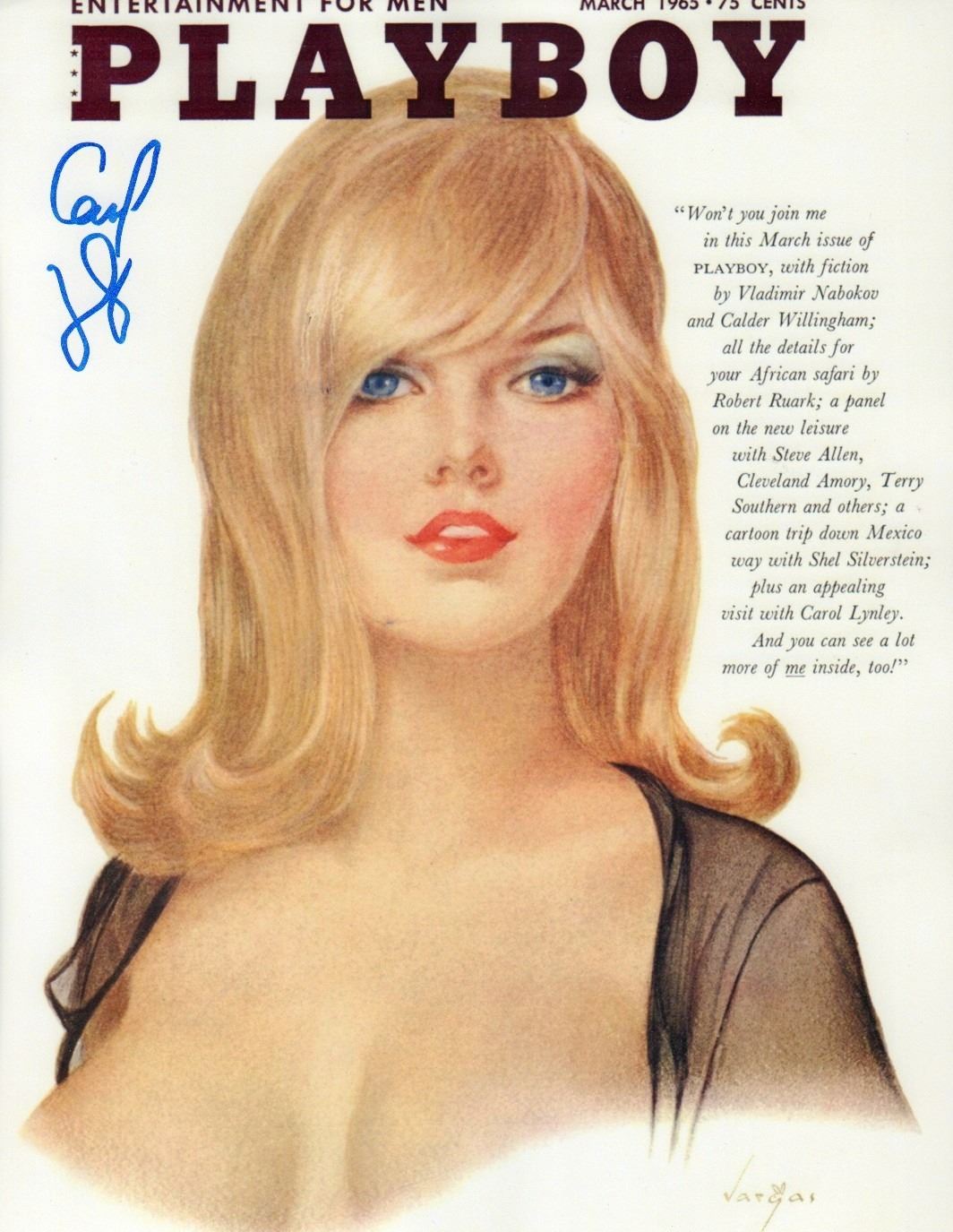 Carol Lynley signed nude 11x14 photo