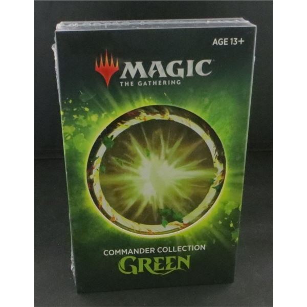 New Sealed Magic The Gathering Commander Green Collection Retails For $100.00