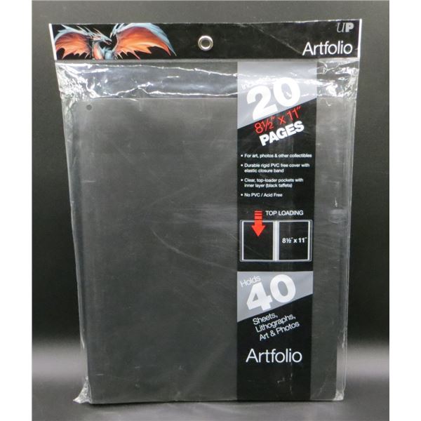 New Ultra-Pro Display portfolio that holds sheets up to 8-1/2  x 11  in a vertical format