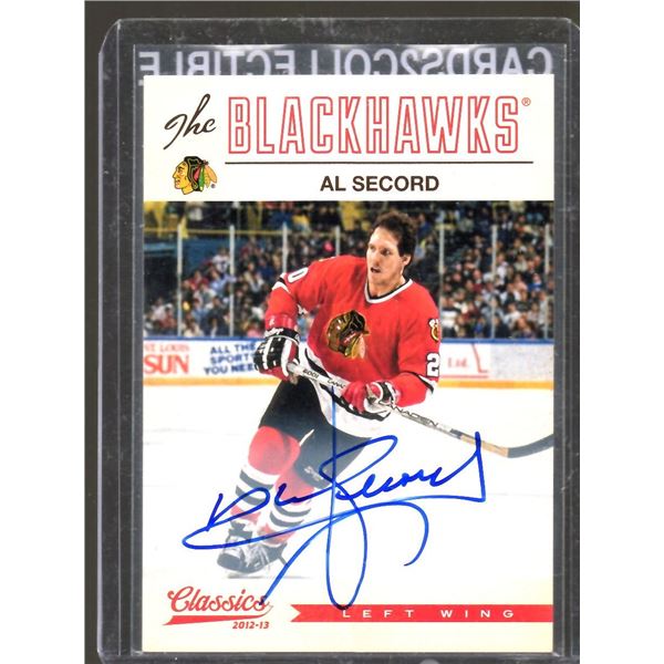 2012-13 Classics Signatures Autographs #22 Al Secord