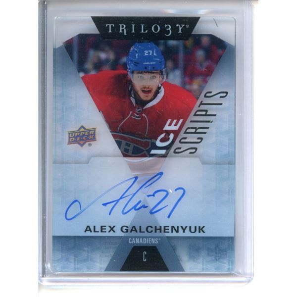 2015-16 Upper Deck Trilogy Ice Scripts #ISAG Alex Galchenyuk