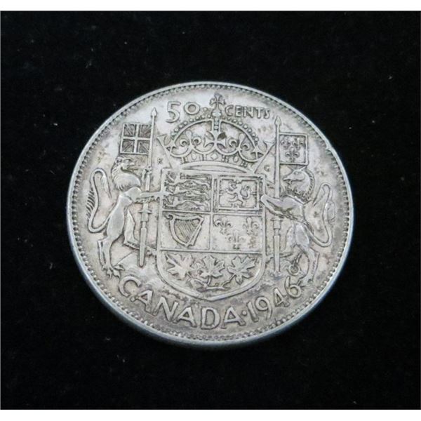 1946 Canadian Silver 50 Cent Coin