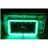 Image 2 : John Deere Neon License Plate Clock With Adapter