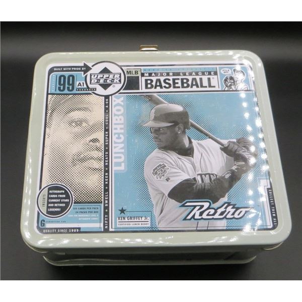 Ken Griffey Jr Lunch Box Tin With Zippo Hand Warmer, Budweiser Bottle Cap Remover, Cigarette Case